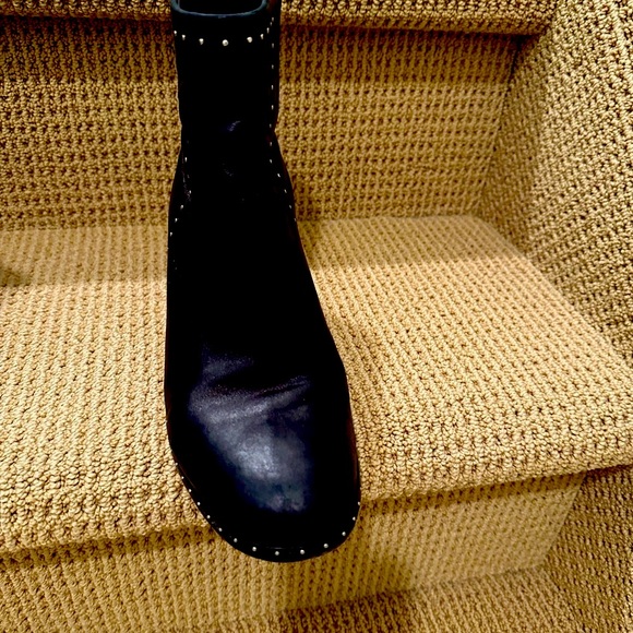 RAG & BONE New York. Black supple leather micro studded boots. - Picture 4 of 8
